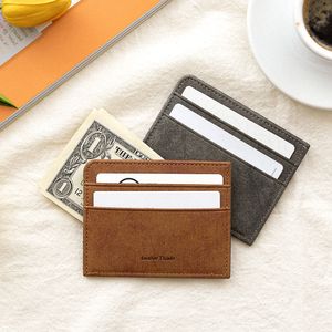 [각인] 가죽 시그니처 양면 카드지갑 4color