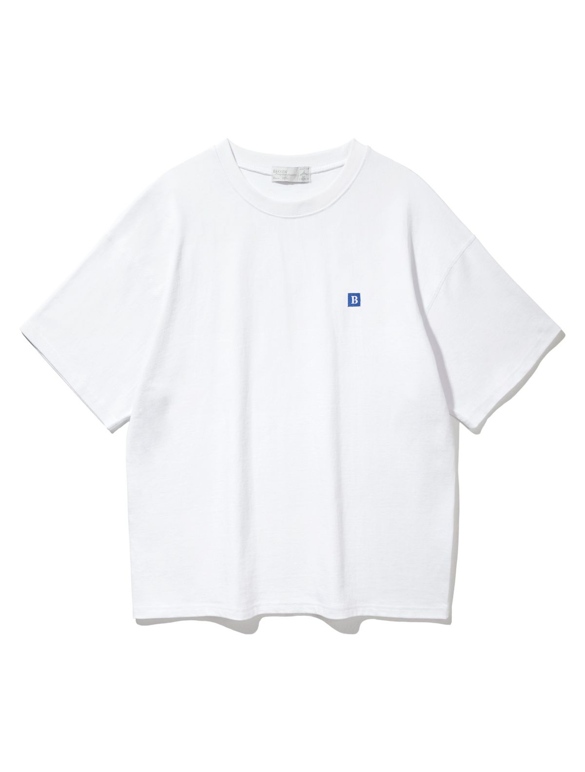 바켄(BAKKEN) B Square logo 반팔티셔츠 BK3968_화이트