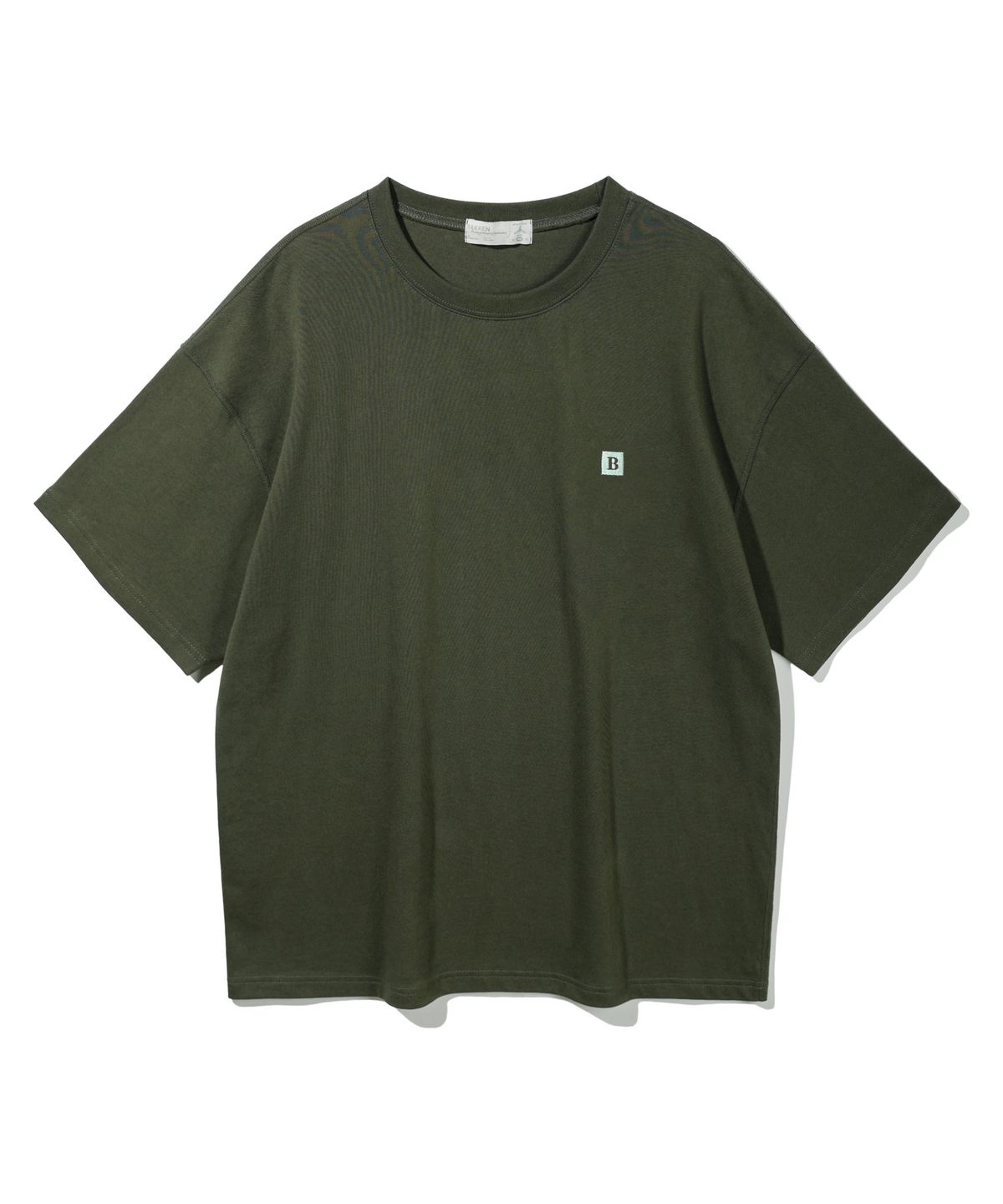 바켄(BAKKEN) B Square logo 반팔티셔츠 BK3968_카키