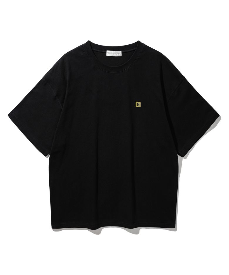 B Square logo 반팔티셔츠 BK3968_블랙