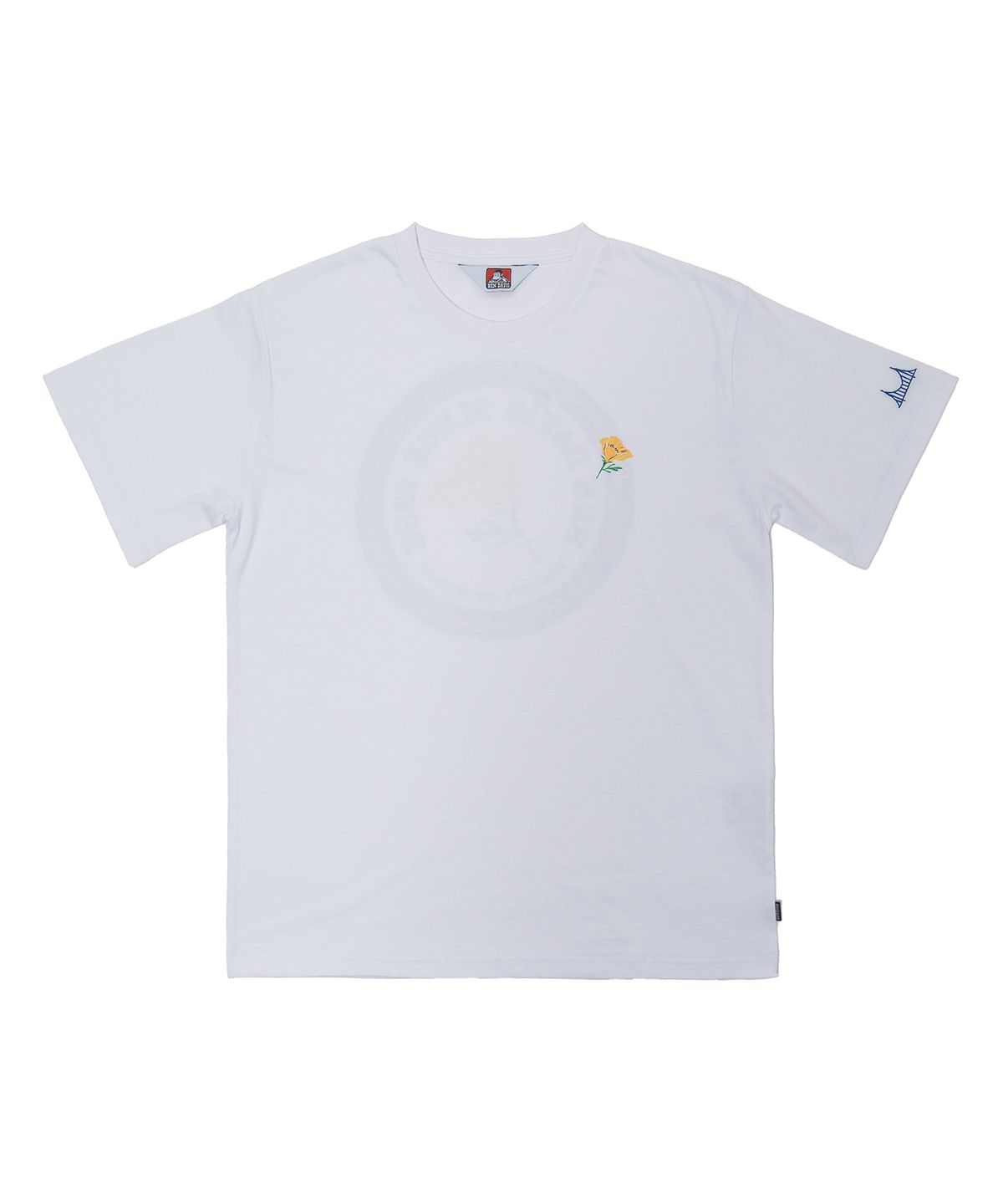 벤 데이비스(BEN DAVIS) ORIGINAL ROSE PRINT TEE WHITE