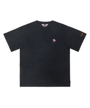 ORIGINAL ROSE PRINT TEE CHARCOAL