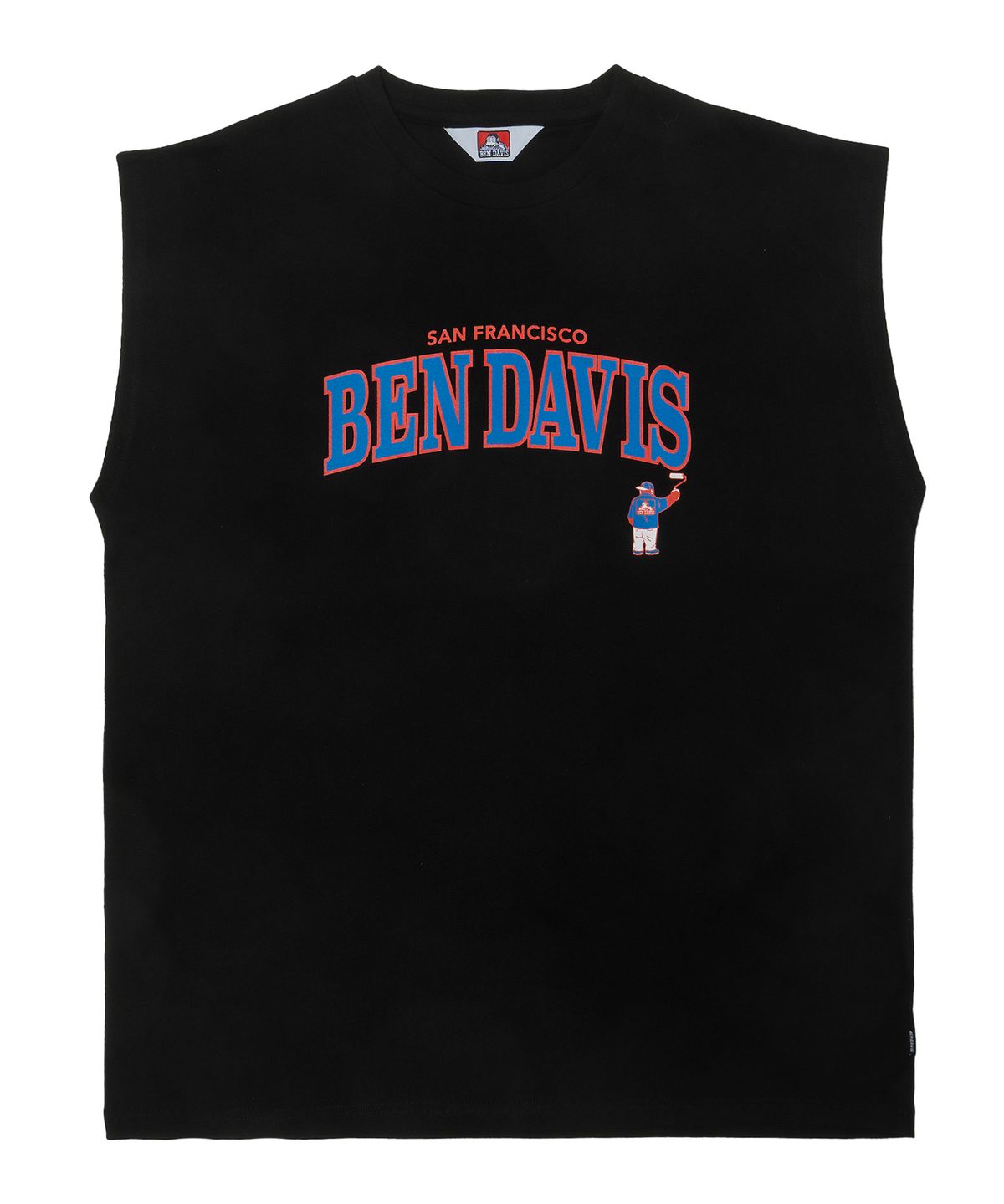 벤 데이비스(BEN DAVIS) ORIGINAL PRINT SLEEVELESS BLACK