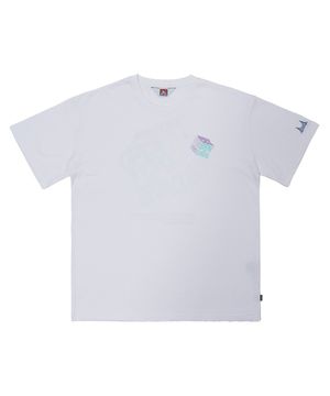 ORIGINAL CUBE PRINT TEE WHITE