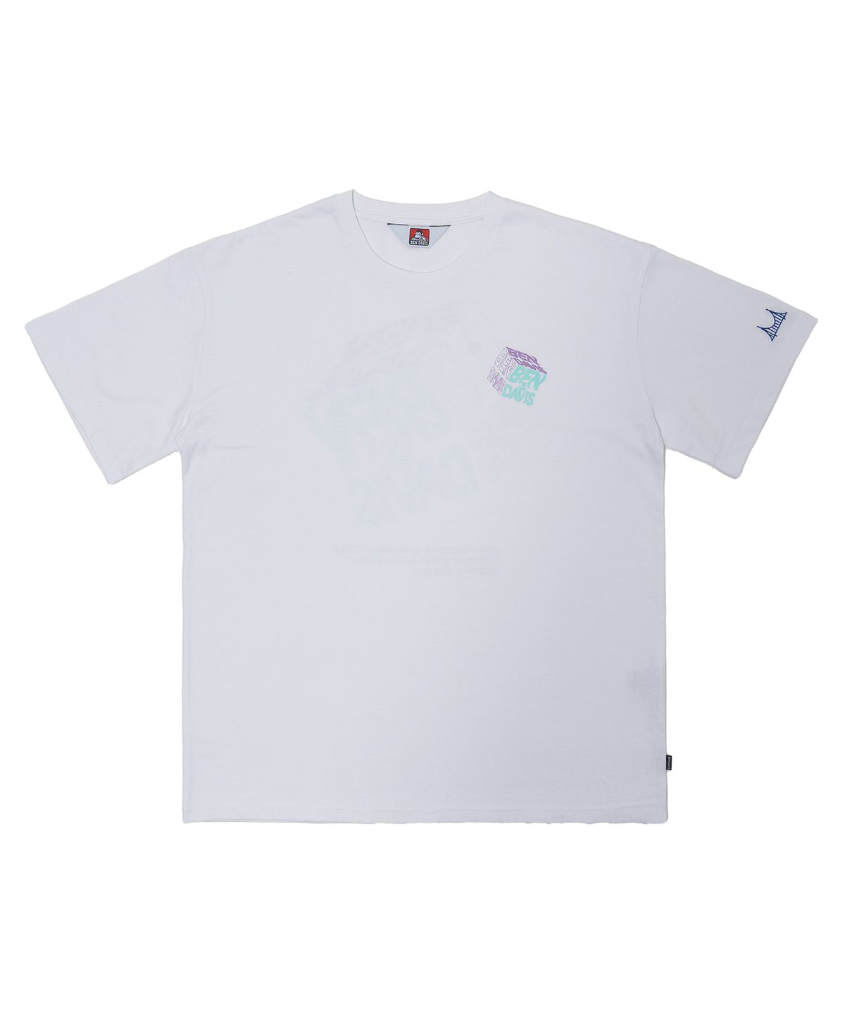 벤 데이비스(BEN DAVIS) ORIGINAL CUBE PRINT TEE WHITE