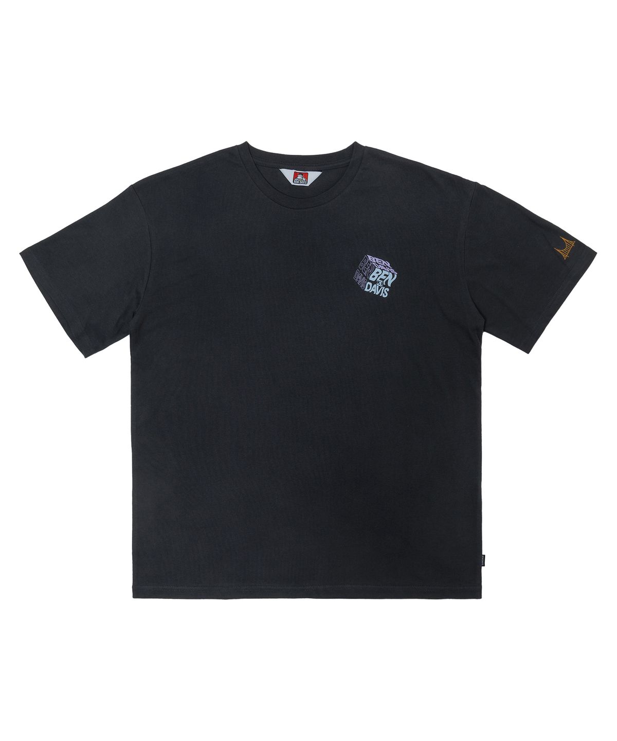 벤 데이비스(BEN DAVIS) ORIGINAL CUBE PRINT TEE CHARCOAL