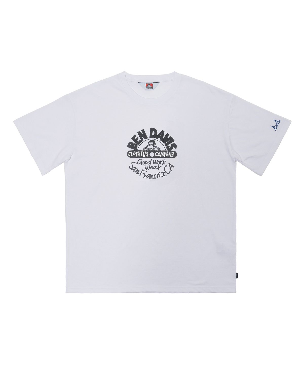 벤 데이비스(BEN DAVIS) ORIGINAL CIRCLE PRINT TEE WHITE