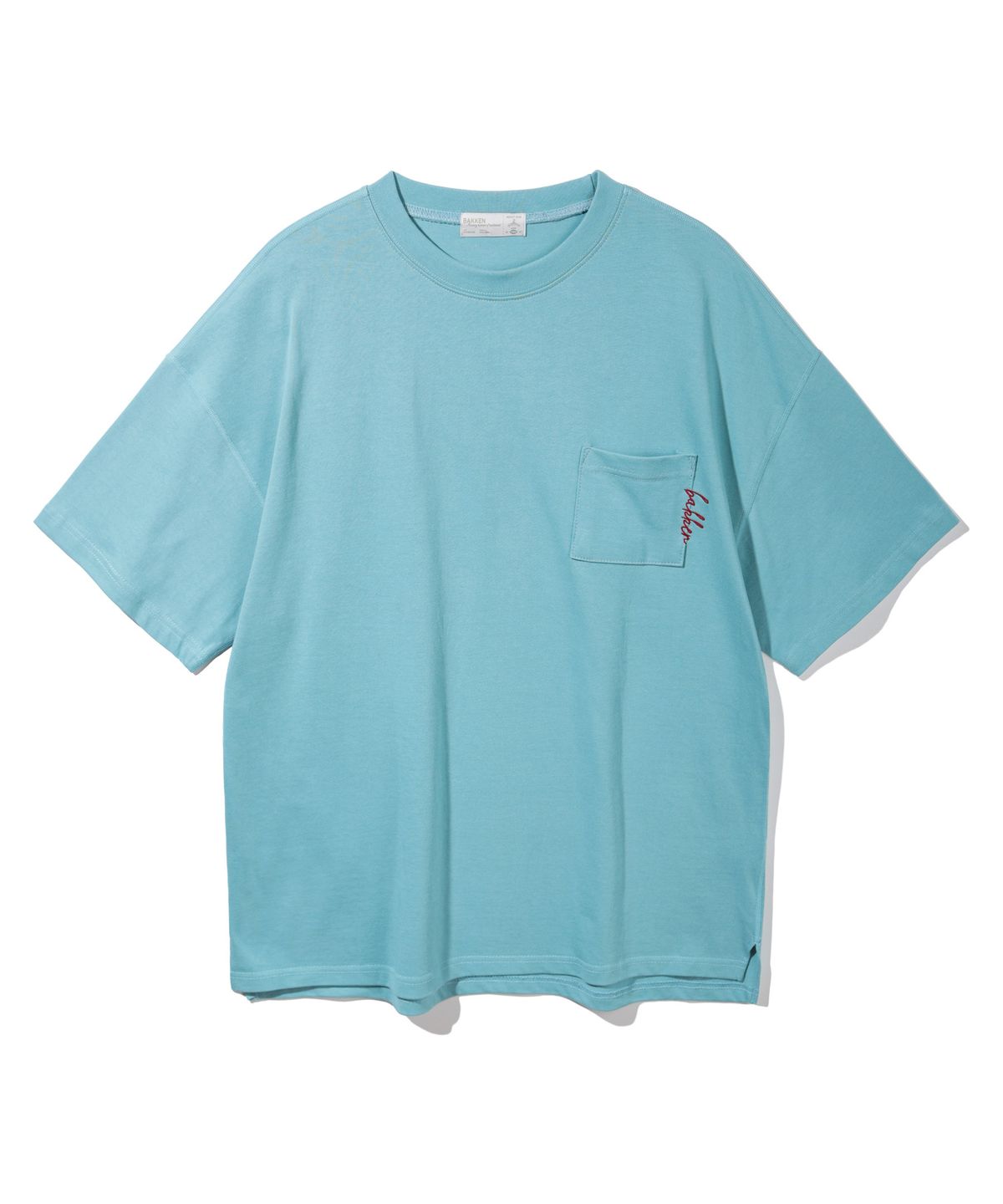바켄(BAKKEN) Pocket logo 반팔티셔츠 BK3976_나일블루