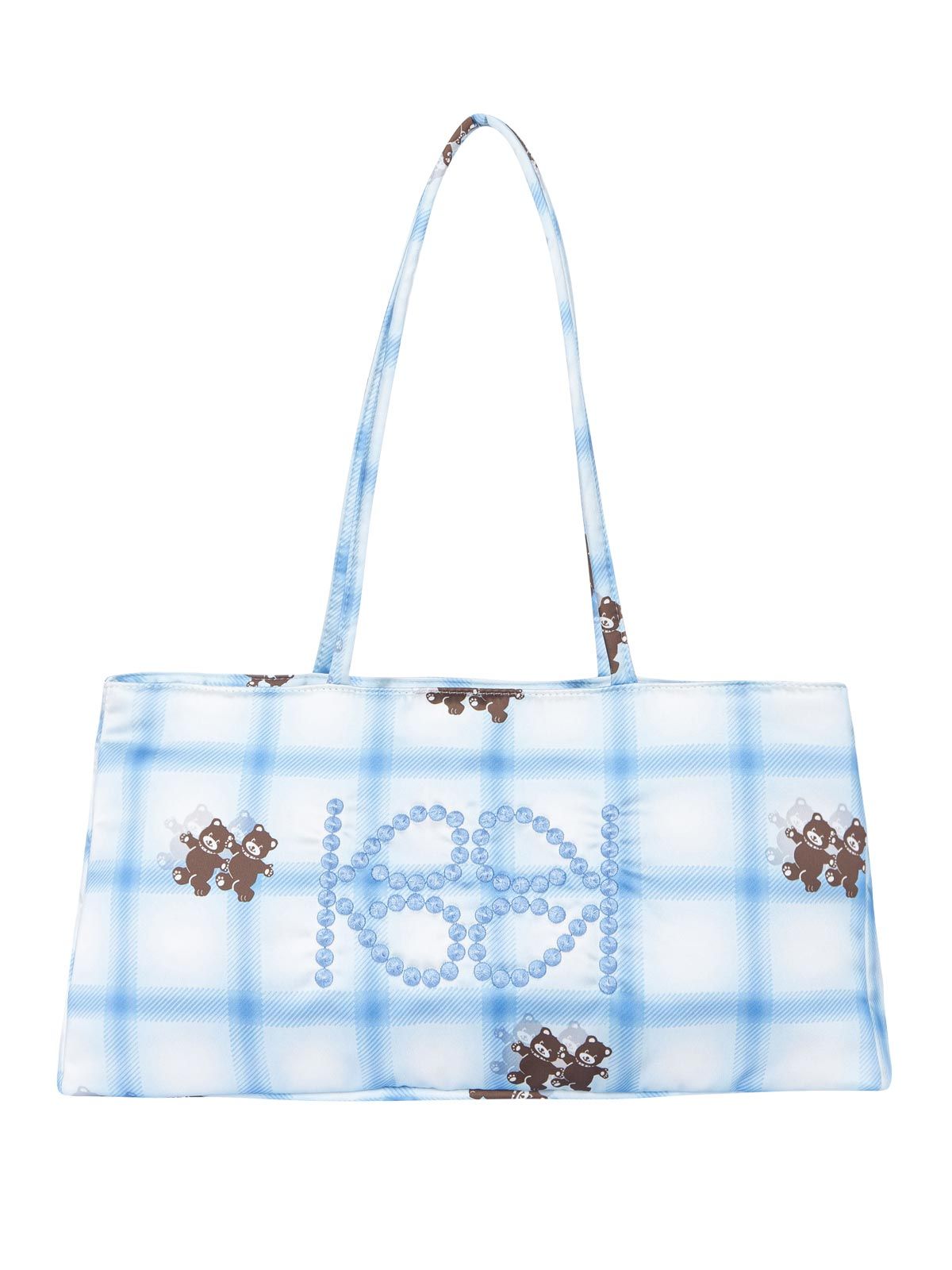 MUSINSA公式 | KIJUN Shopper Bag Check Bear