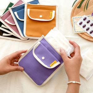 캔버스 포켓 생리대 파우치 6color