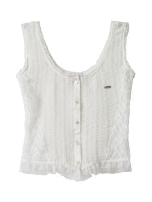 레이스 코르셋 탑 (화이트)