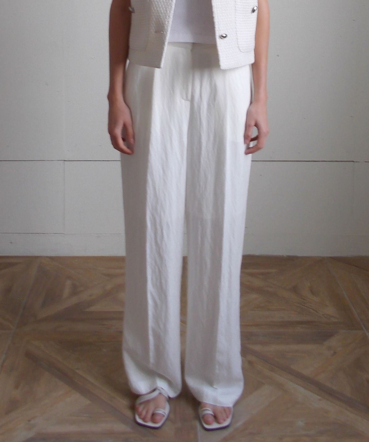 쏘이르(SO IR) WIDE PANTS - IVORY