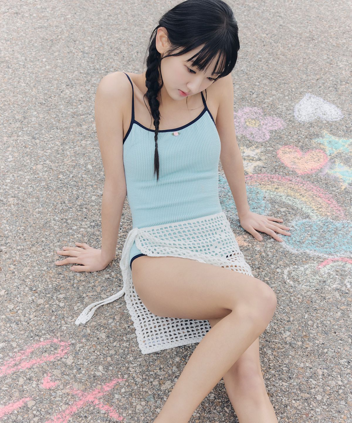 셀리테일즈(CELITAILS) ROSE MONOKINI SWIM_SKY BLUE