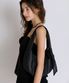 SHIRRING RIBBON BAG_BLACK