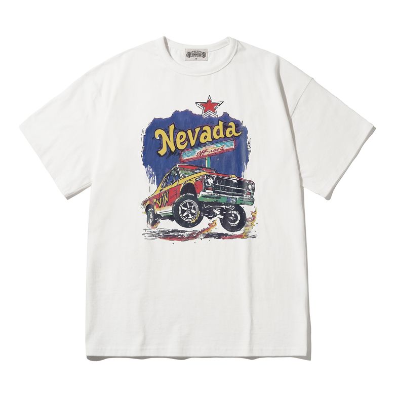 NEVADA Off-Road 아이보리 세미오버핏 티셔츠