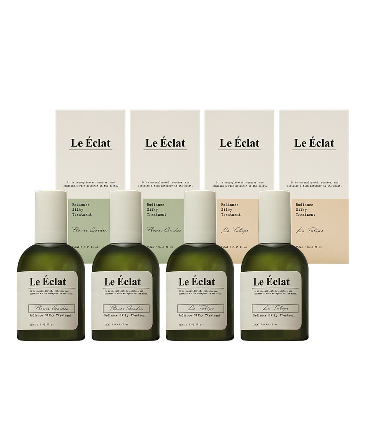르에끌라(LEECLAT) 르에끌라 래디언스 실키 트리트먼트 플라워가든 250ml 2개+라튤립 250ml 2개