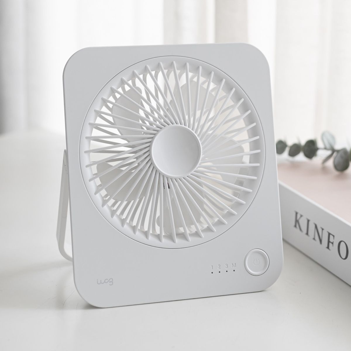 아이랩(ILAB) BLDC 탁상형선풍기 슬림 스퀘어 미니팬 iLAB-SSF
