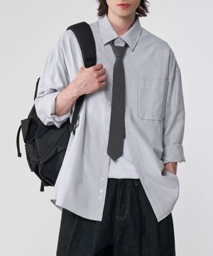 시티보이 빅오버핏 스트라이프 옥스포드 셔츠 2COLOR