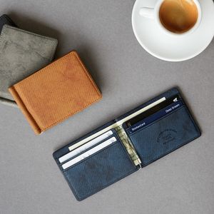 [각인] 가죽 머니클립 애쉬 4color