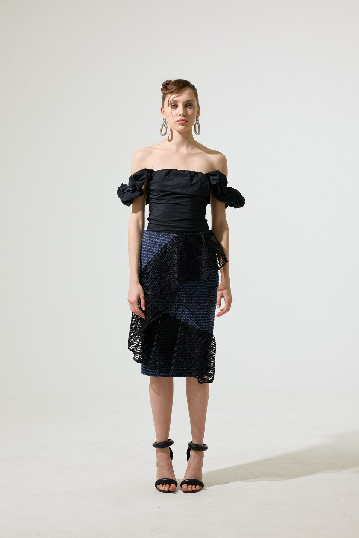 그리디어스(GREEDILOUS) Ruffle 01 Ruffle H-Line Skirt