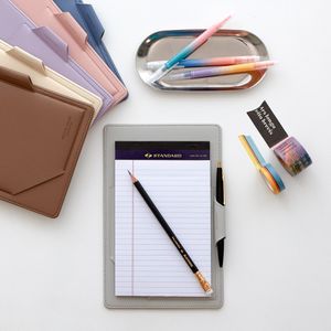 [각인] 가죽 리갈패드 노트패드 홀더 커버 A5/A4 6color