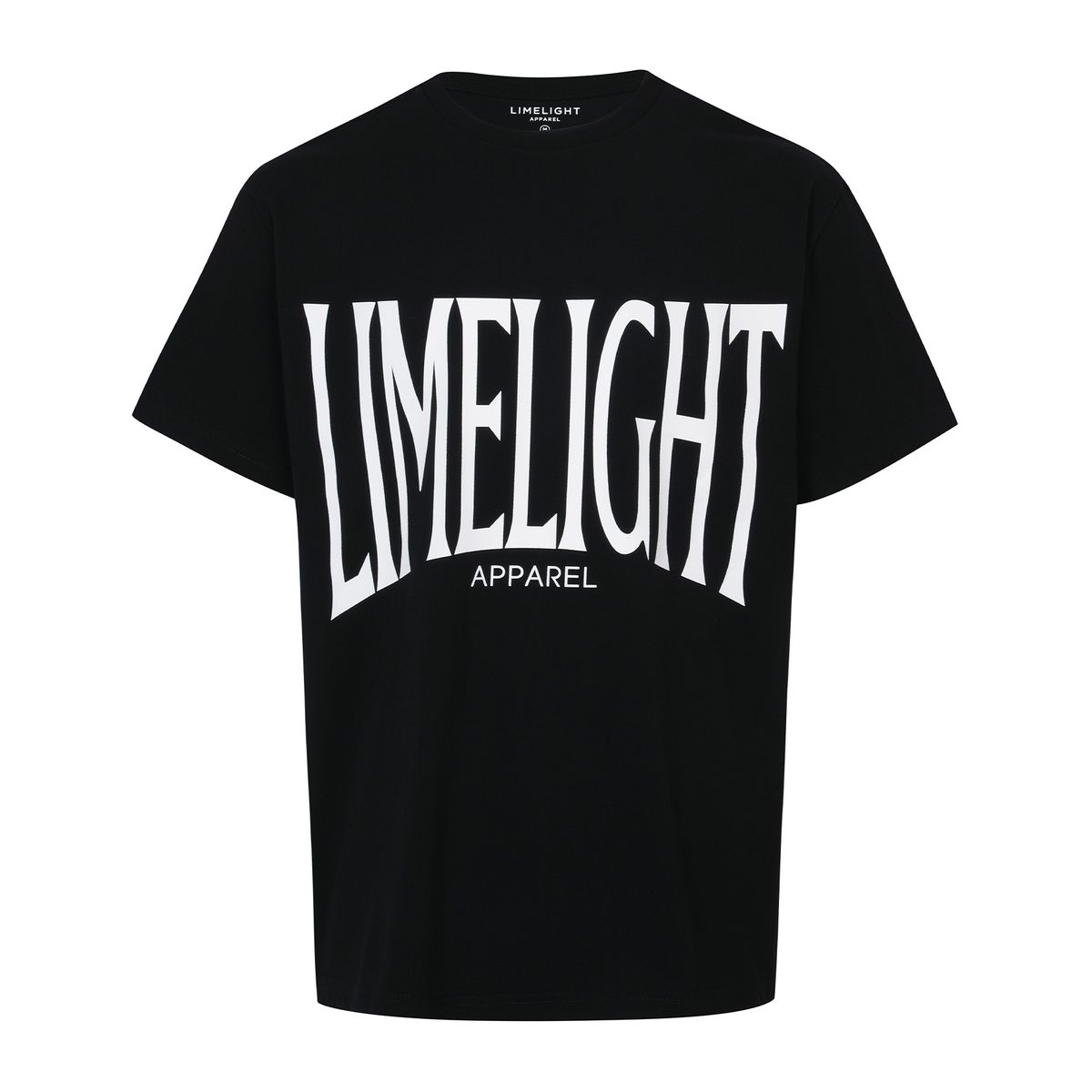 라임라잇 어패럴(LIMELIGHT APPAREL) 어패럴 빅 로고 티셔츠 (블랙/화이트)