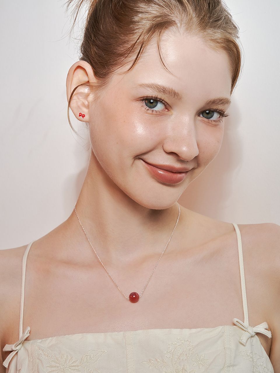 ☆Hei☆ sv925 color jade necklace HE24SMNSW746XXFR MUSINSA | HEI [sv925] color jade necklace