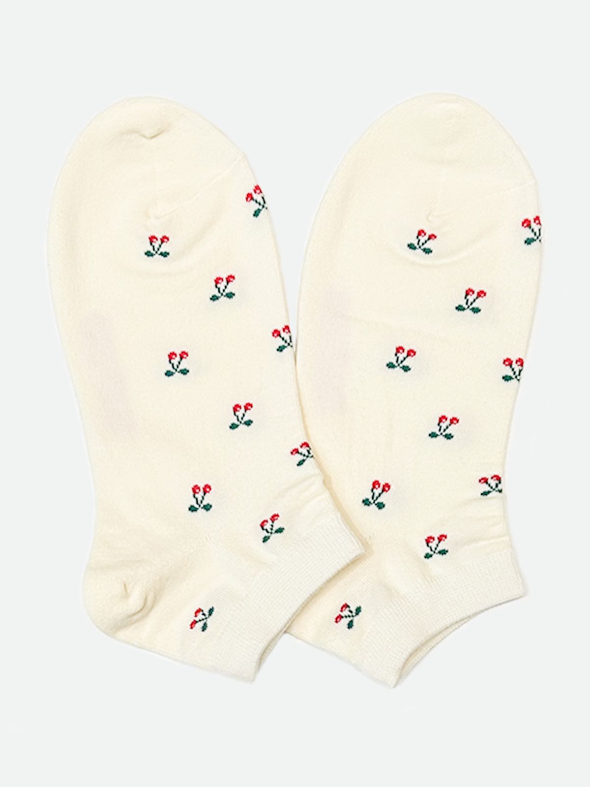 옐로우삭스(YELLOWSOCKS) 앵클삭스 체리쉬 화이트