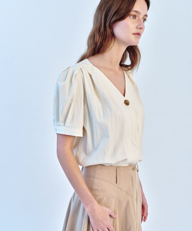 PUFF SLEEVE BLOUSE - IVORY