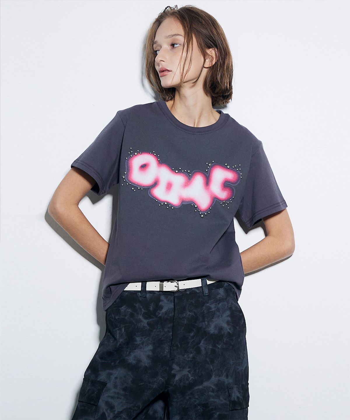 에피소드 언타이틀(EPISODE UNTITLED) HOTFIX PRINTING T-SHIRT_GRAY