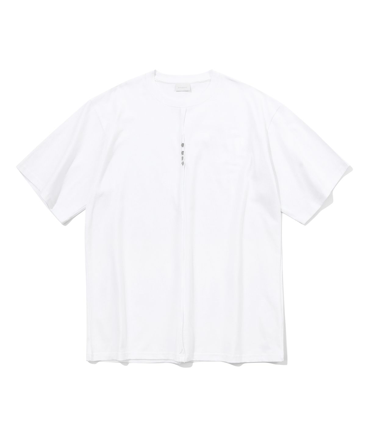 에피소드 언타이틀(EPISODE UNTITLED) POINT SNAP OPEN CUT  T-SHIRT_WHITE
