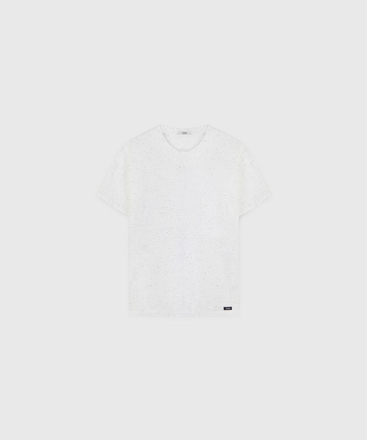 타일레(TAILLE) LAPHA COTTON POCKET T-SHIRT WHITE MARBLE