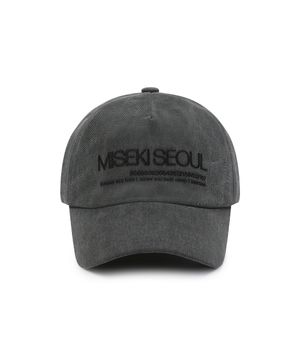 Misekiseoul logo ball cap CHARCOAL