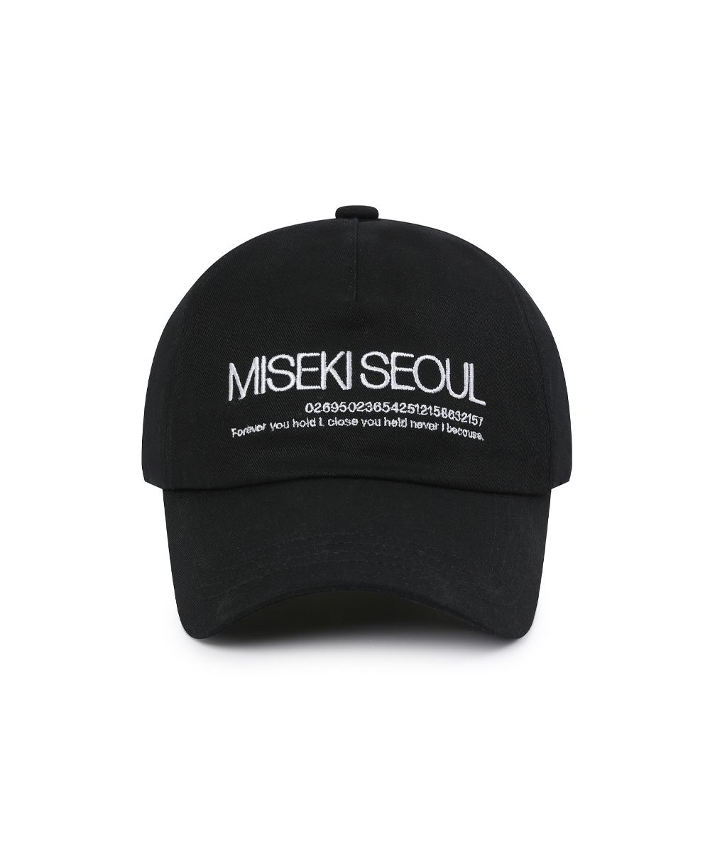 キャップ Misekiseoul logo ball cap MUSINSA公式 | MISEKI SEOUL Misekiseoul logo ball cap BLACK