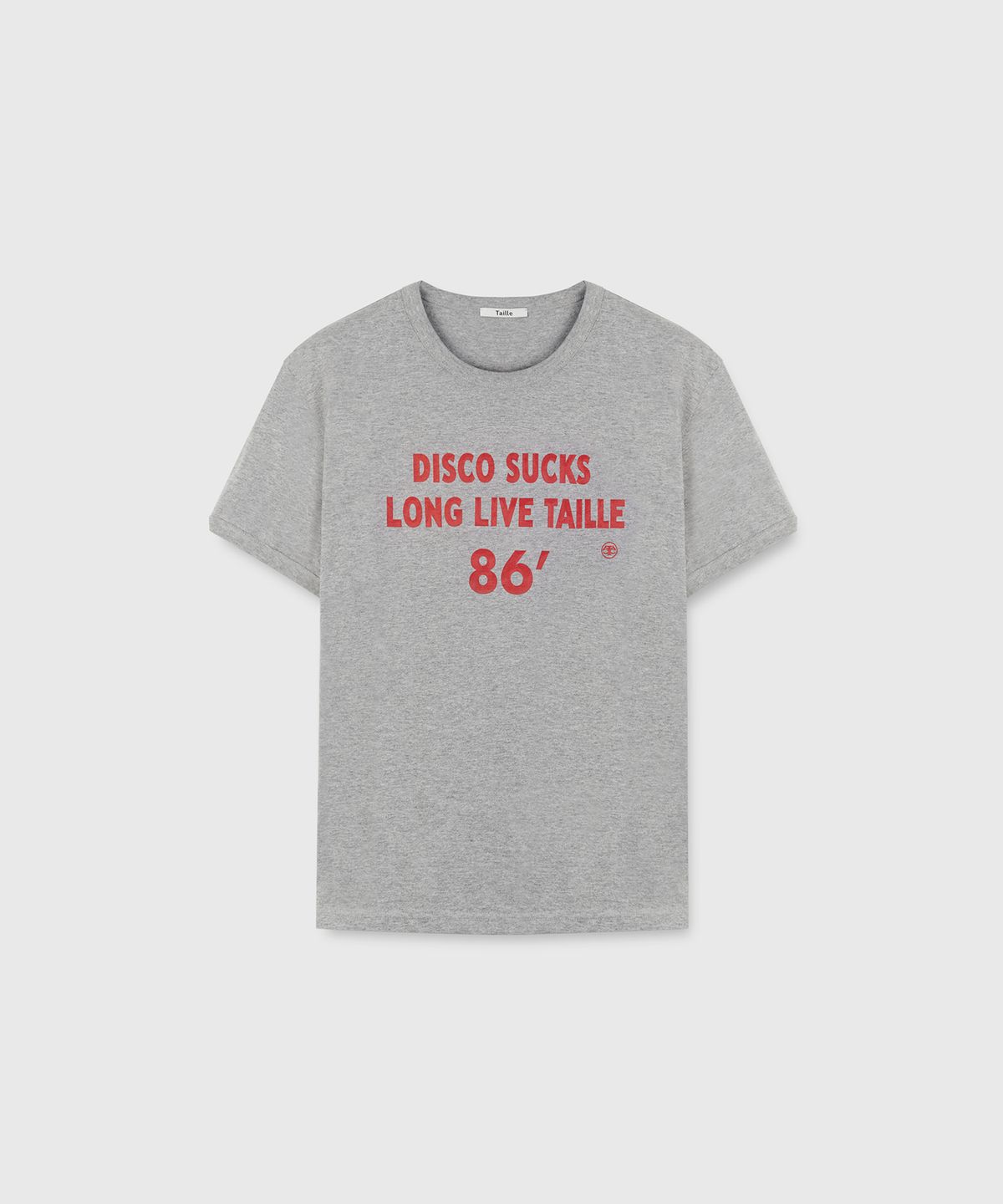 타일레(TAILLE) DISCO DEMOLITION T-SHIRT HEATHER GREY