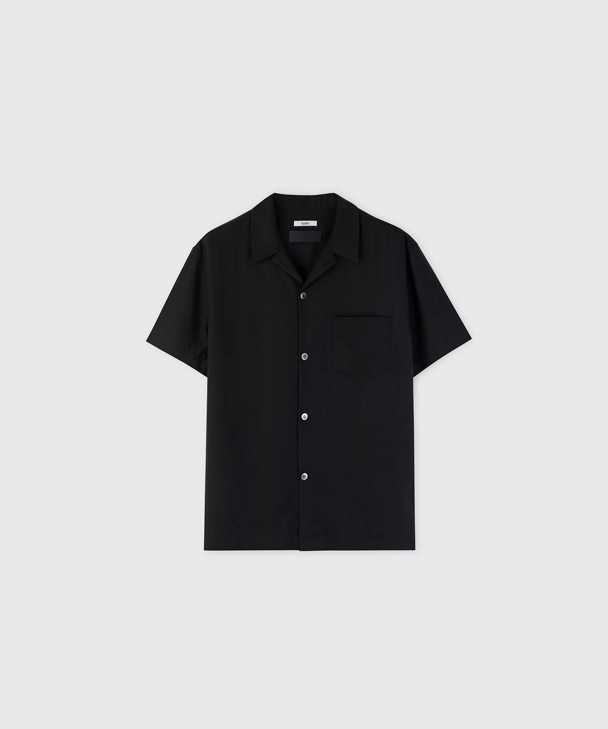 타일레(TAILLE) PALAIS SATIN SHIRT MATT BLACK
