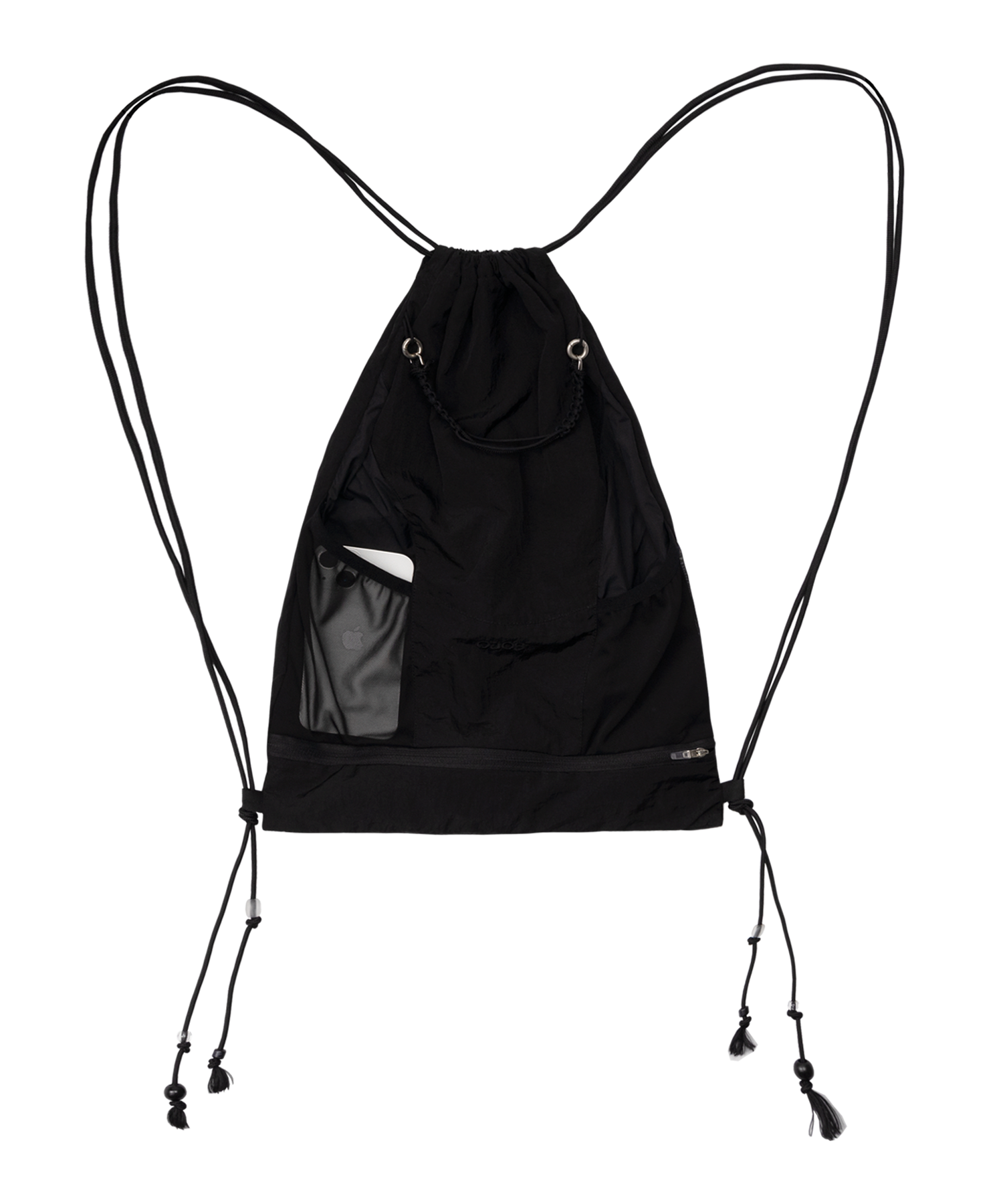 【OJOS】Sheer Shoecase Mesh Gymsack MUSINSA | OJOS Sheer Shoecase Mesh Gymsack / Black