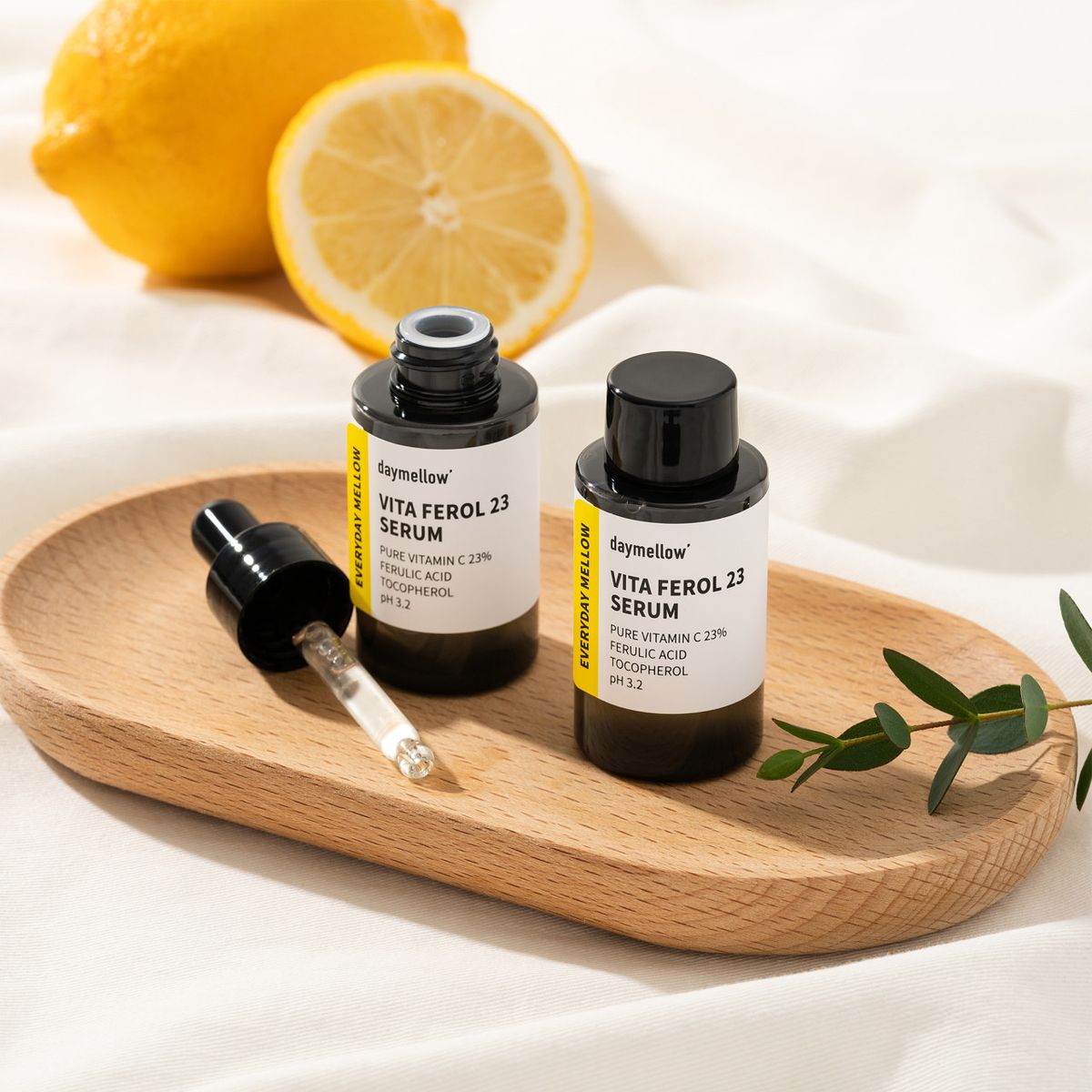 데이멜로우(DAYMELLOW) 데이멜로우 앰플 세럼 순수 비타민C 기미 잡티 색소침착 미백 화이트닝, 1개, 20ml