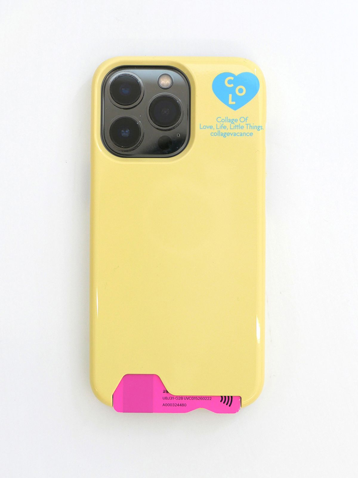 꼴라주바캉스(COLLAGEVACANCE) Heart Logo Card Pocket Case _ver.2 (폰케이스)-4color