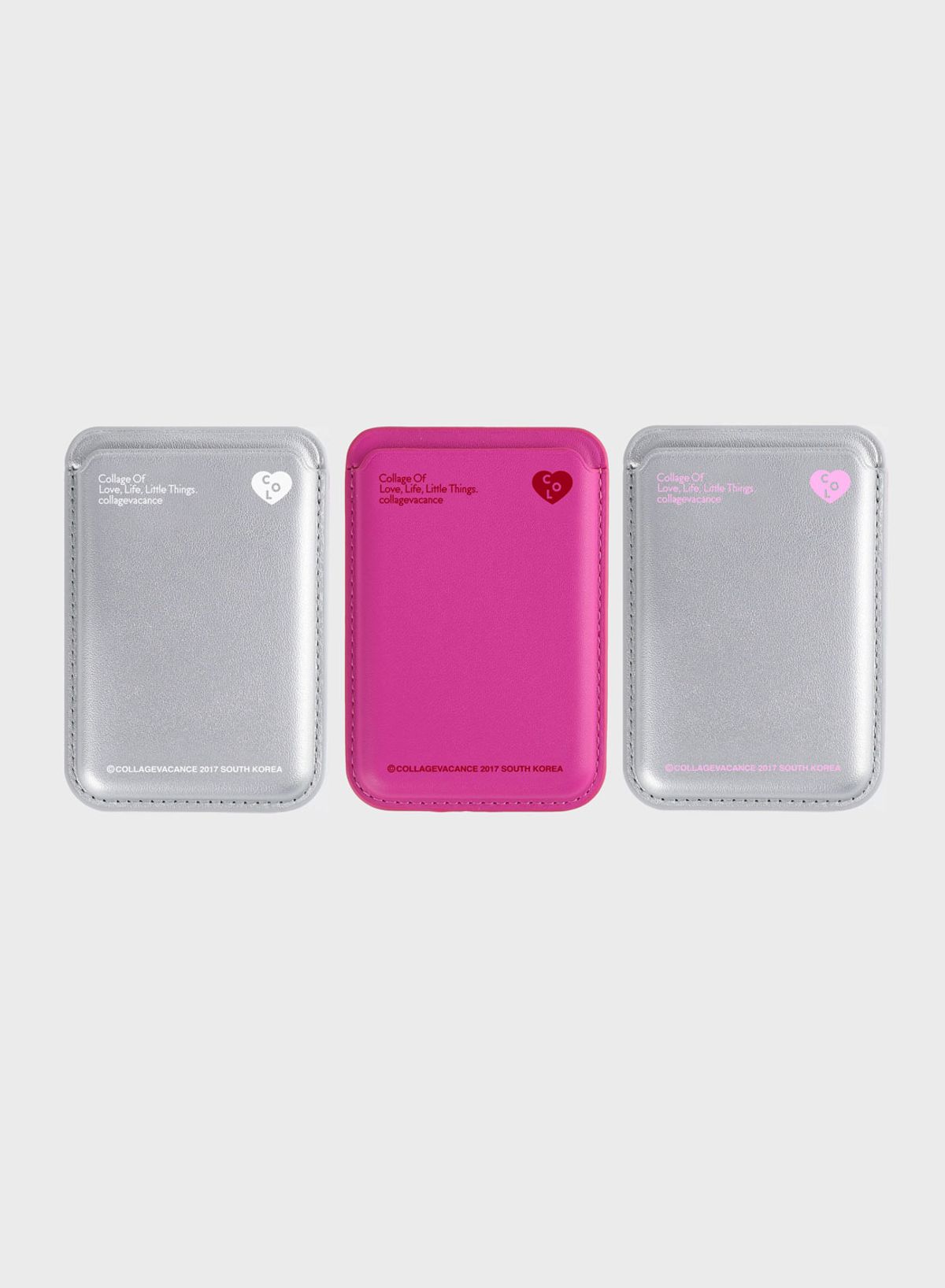 꼴라주바캉스(COLLAGEVACANCE) Heart Logo MagSafe Card Wallet (맥세이프 카드지갑)-3type