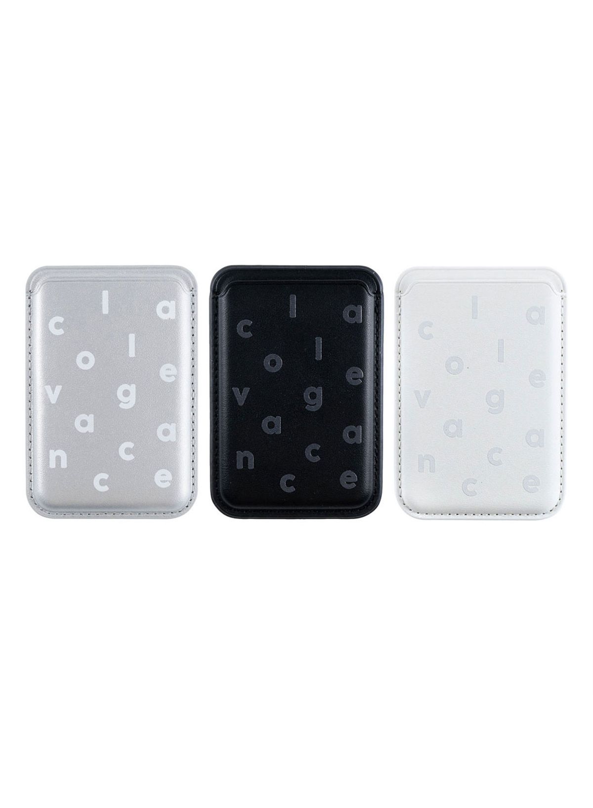 꼴라주바캉스(COLLAGEVACANCE) Logo Alphabet MagSafe Card Wallet (맥세이프 카드지갑)-3type