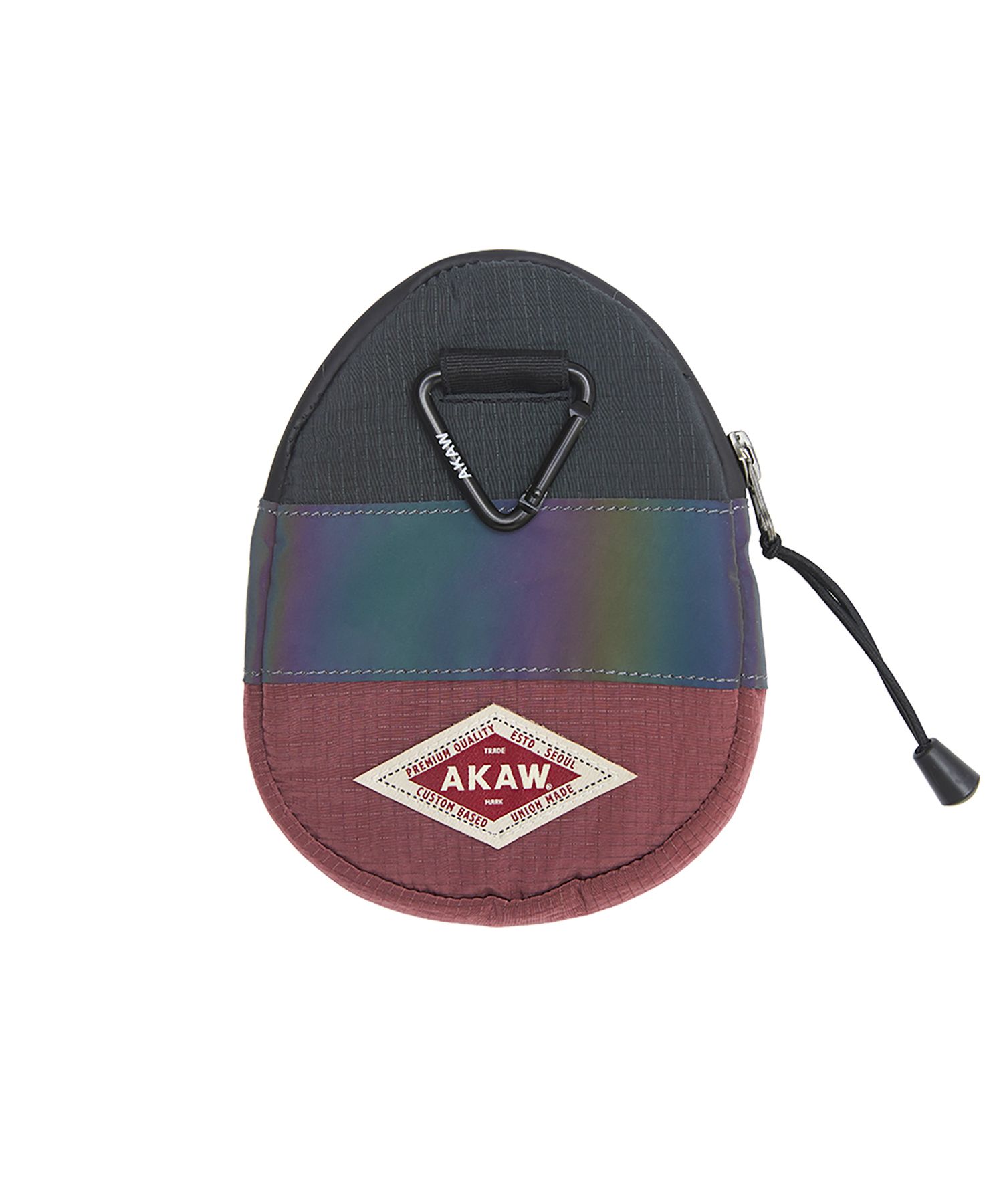 MUSINSA | AKAW Lip Stop Ugly Egg Pouch (Red Black)