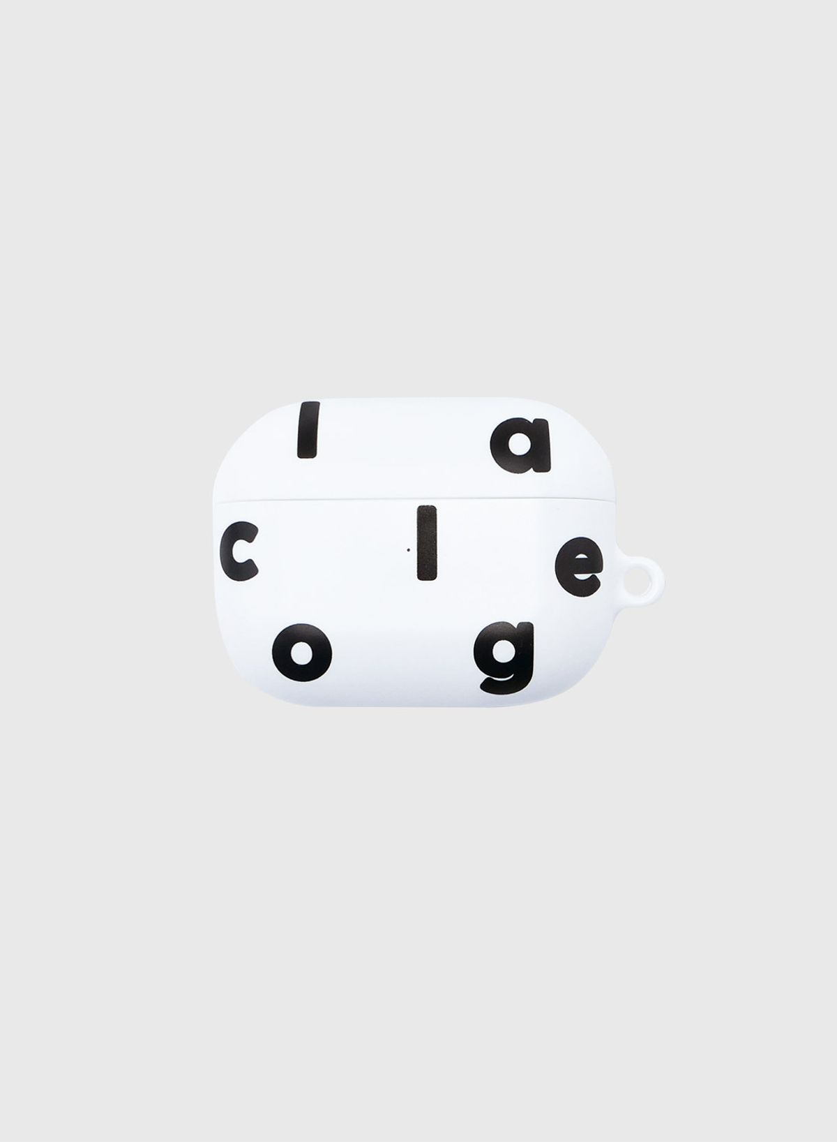 꼴라주바캉스(COLLAGEVACANCE) Logo Alphabet Airpods Case (에어팟케이스)-White