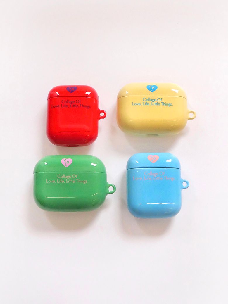 Heart Logo Airpods Case _ver.2 (에어팟케이스)-4color