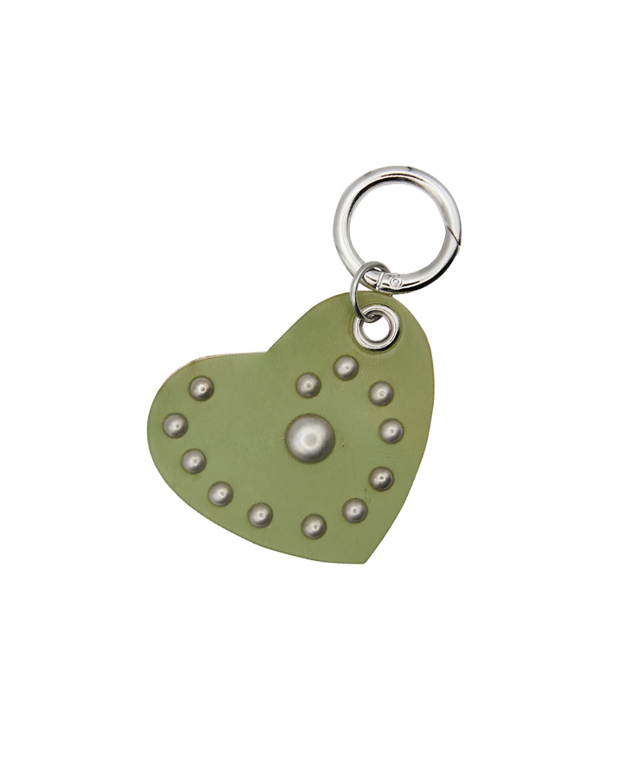 ☆nff☆ leather heart keyringolive nff39 MUSINSA | NFF leather heart keyring-olive