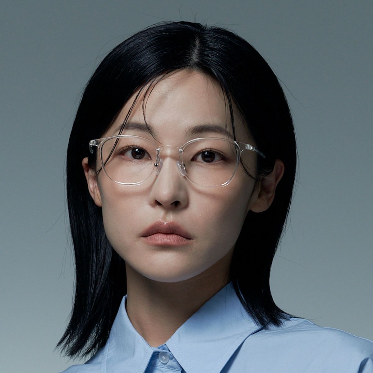 알로아이웨어(ALO EYEWEAR) [AIR FLEX] AL6403 2020G 에어플렉스 초경량_투명클리어 세인트 스퀘어 안경테_블루라이트 렌즈 선택