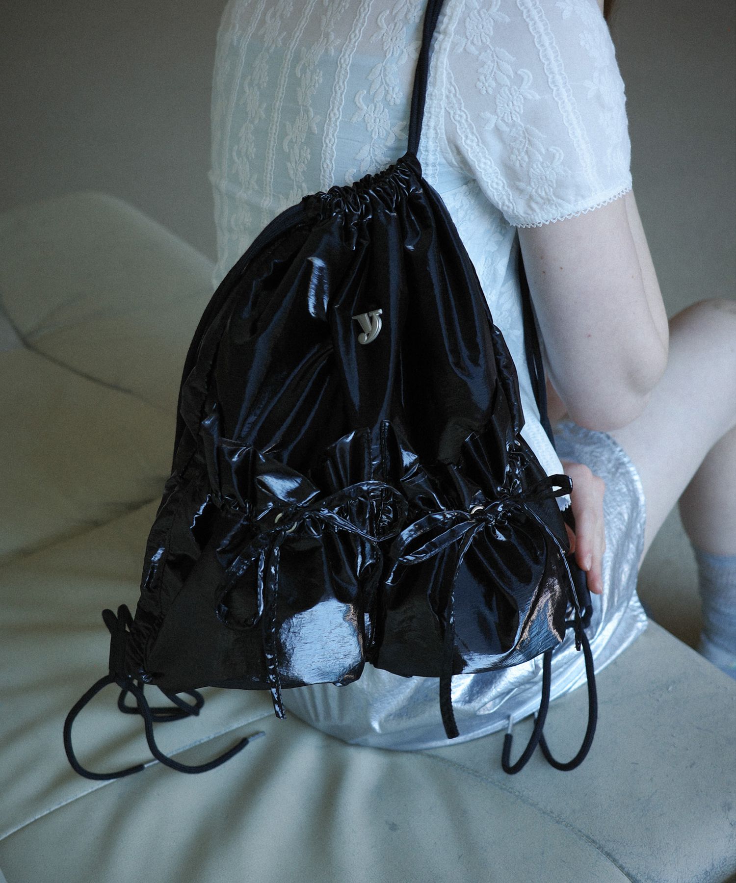 yeomimジムバッグ　gym tie bag MUSINSA公式 | YEOMIM tie gym sack (black)