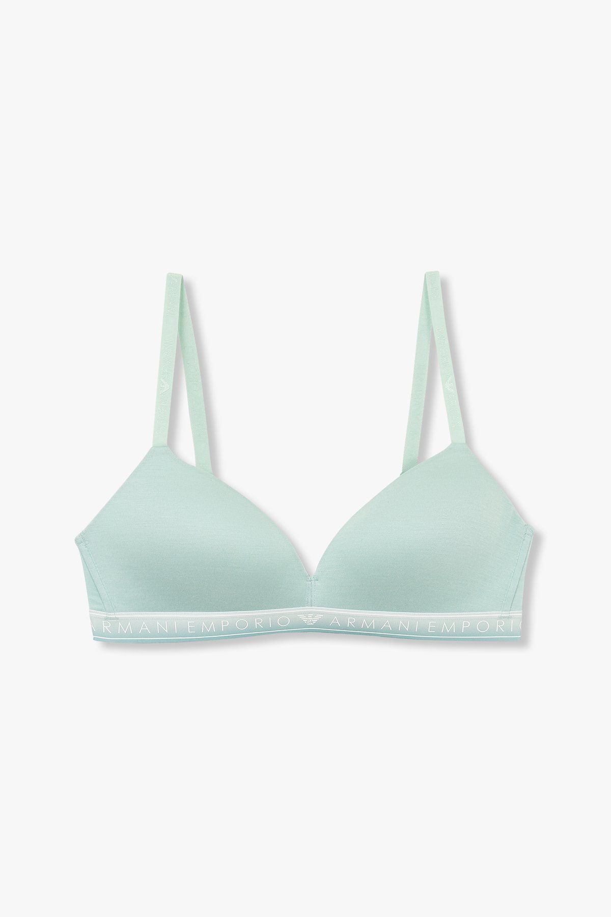 엠포리오 아르마니 언더웨어(EMPORIO ARMANI UNDERWEAR) 여성 그라데이션 밴딩 트라이앵글 브라_민트_0824181514