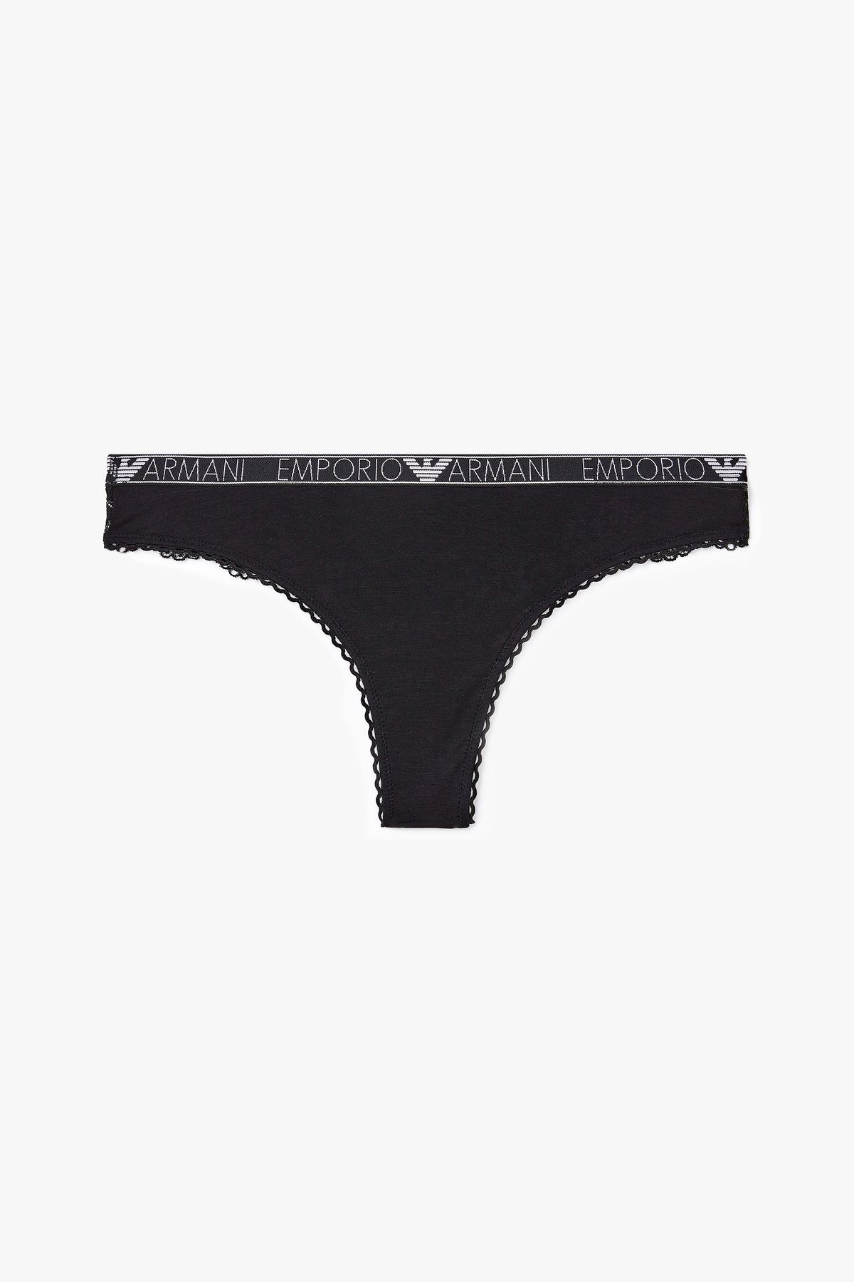 엠포리오 아르마니 언더웨어(EMPORIO ARMANI UNDERWEAR) 여성 플라워 자수 브라질리언 브리프_블랙_0824111516