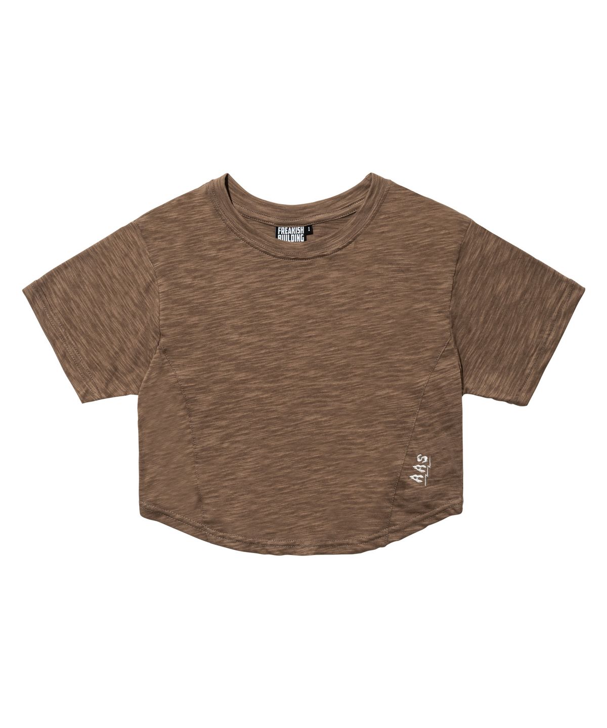 프리키쉬빌딩(FREAKISH BUILDING) GATO CROP TOP (BROWN)